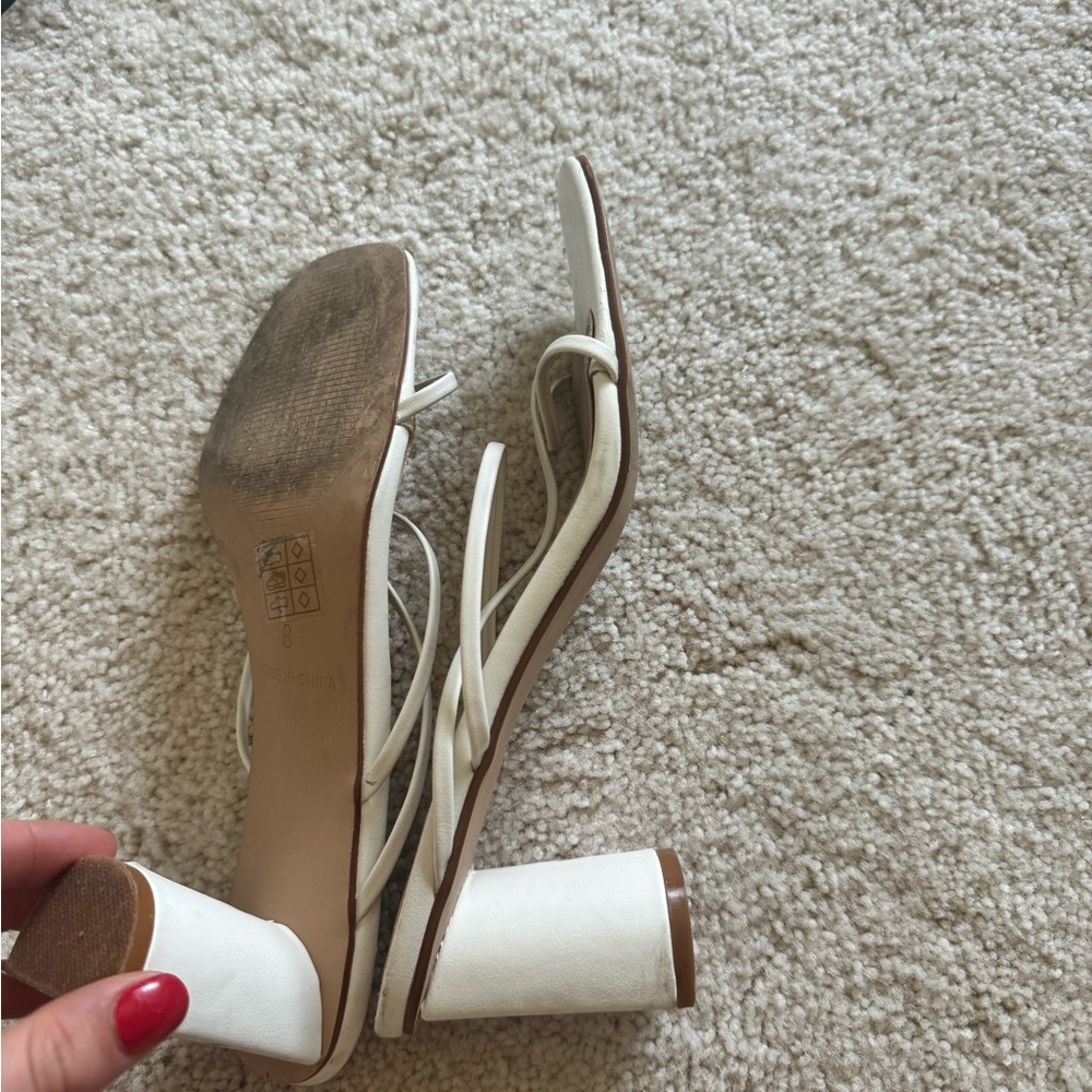 Princess Polly THE BECKA HEELS WHITE - Picture 7 of 7